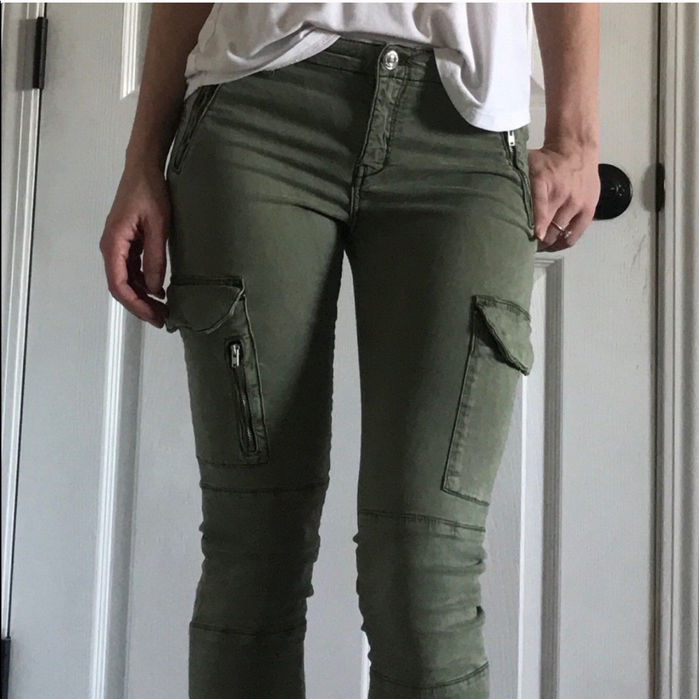 Green cargo pants